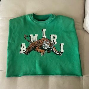 Amiri Vintage Tiger Cropped T-Shirt